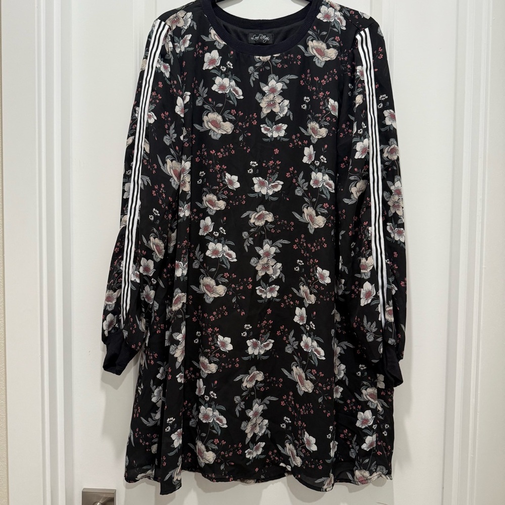 Love Reign Black Floral Mini Dress
